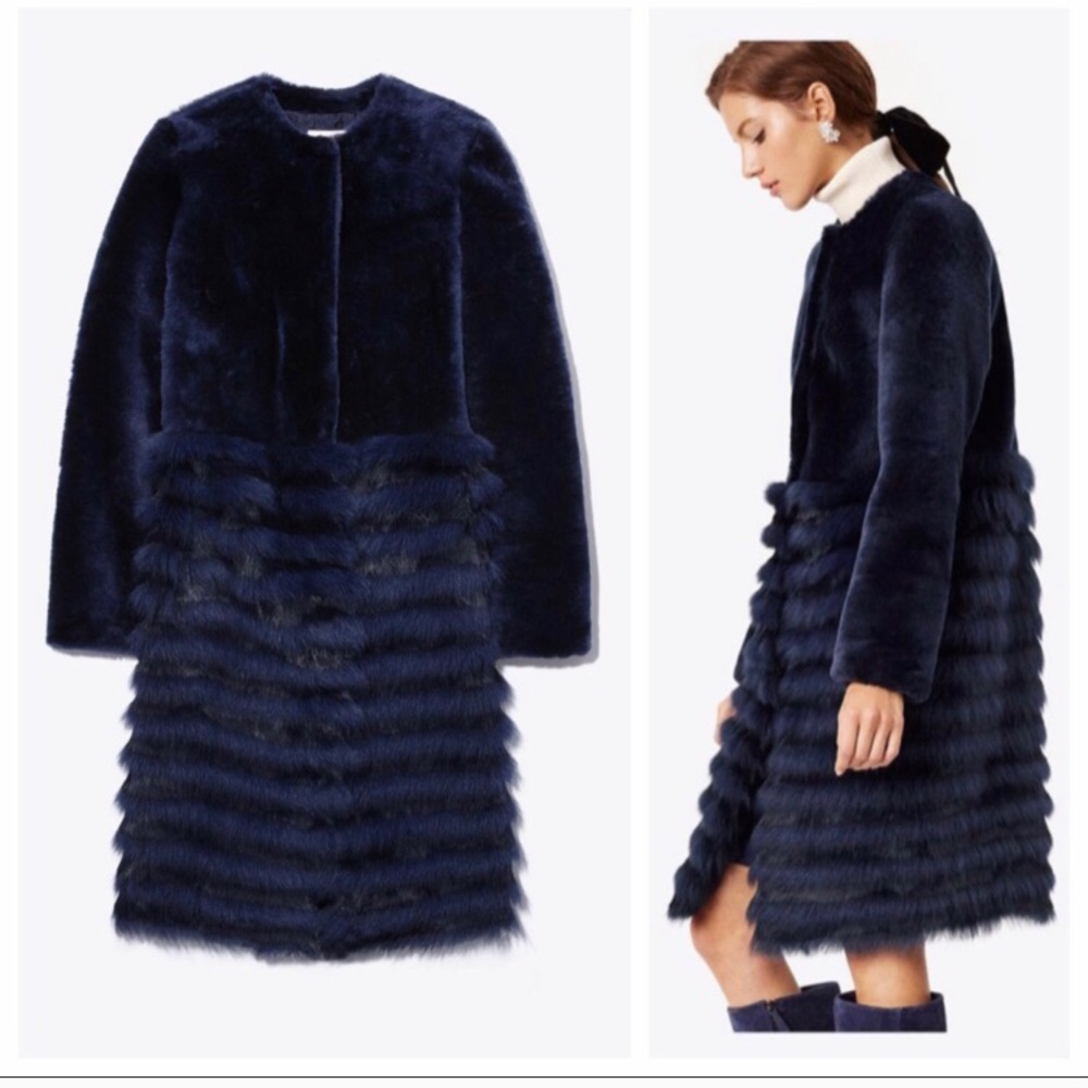 TORY BURCH Electra Fur Coat